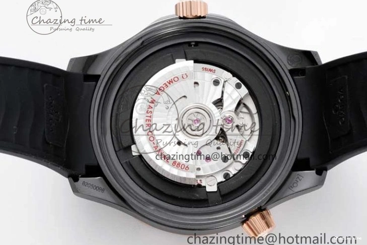 0521 Stretchable Seamaster Diver 300M ORF 1:1 Best Edition Black Ceramic Black Dial on Black Rubber Strap A 7794